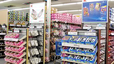 Kmart Children's Shoe Endcaps