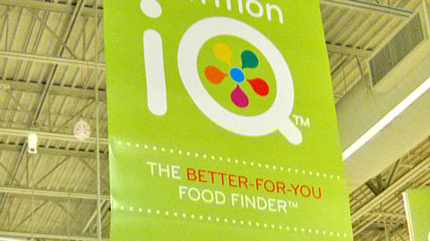 Albertsons Nutrition iQ Ceiling Sign