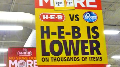 H-E-B 'No Store Does More' Ceiling Banners