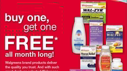 Walgreens Private Label BOGO Feature