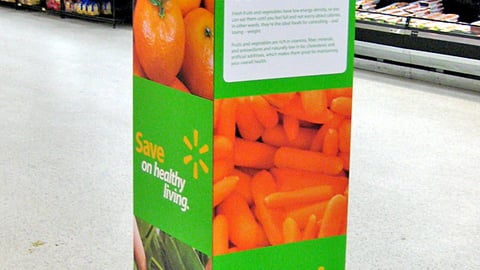 Walmart 'Healthy Living' Graphics Tower