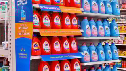 Walmart Tide Concentrated Detergent Endcap 