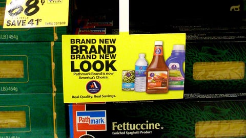 Pathmark America's Choice Shelf Dangler