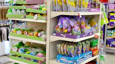 Kmart Easter Candy Four-Way Display
