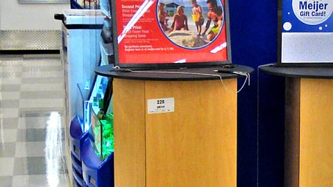 Meijer Frozen Food Sweeps Entry Stand