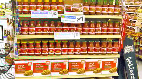 Food Lion 'Taco Dinner for 4' Endcap