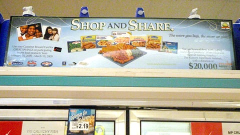 Winn-Dixie 'Shop and Share' Frozen Food Header