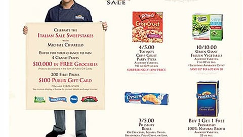 Publix 'Italian Sale' Sweeps Feature
