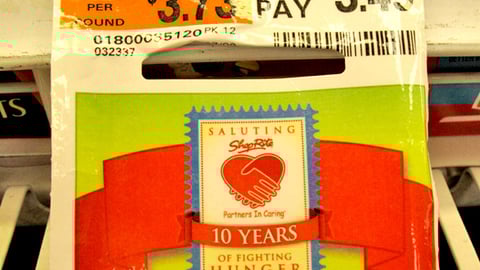 ShopRite Partners in Caring Shelf Tag