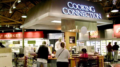 H-E-B Cooking Connection Demo Station