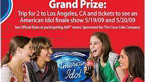 A&P Coke 'American Idol' Sweeps Feature