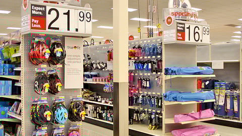 Target Sporting Goods Endcaps