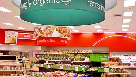 Target Organic Produce Display