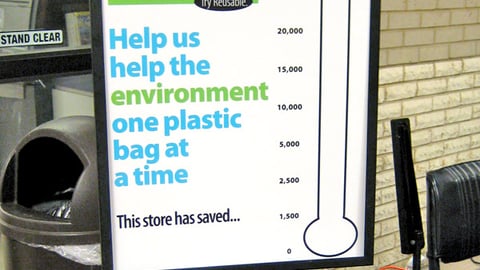 Kroger 'Less Plastic' Stanchion