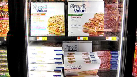 Walmart Great Value Pizza Packaging