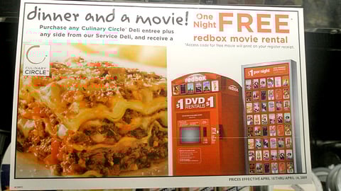 Acme 'Dinner and a Movie' Cooler Cling