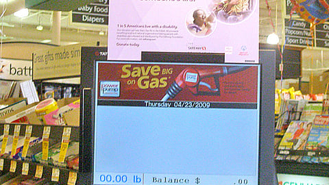 Safeway 'Change Someone's Life' Checkout Sign