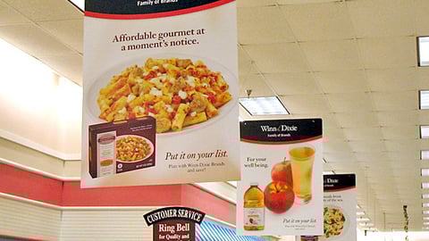 Winn-Dixie Private Label Ceiling Signs