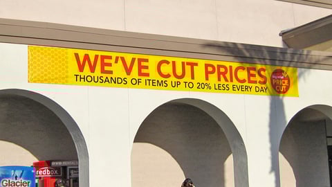 Albertsons 'Price Cut' Outdoor Banner