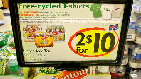 PepsiCo Acme 'Freecycled T-Shirt' Sign