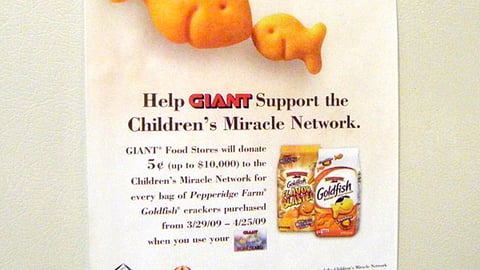 Giant Goldfish Children's Miracle Network Poster