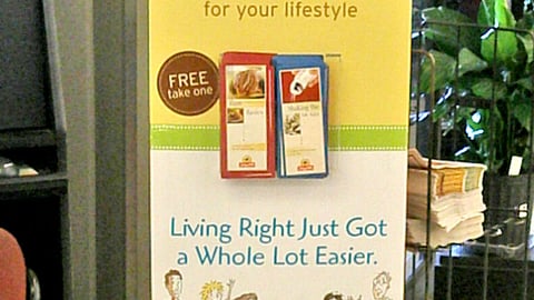 ShopRite 'LiveRight' Standee