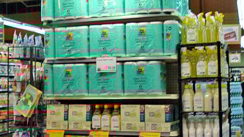 Whole Foods Green Product Endcap