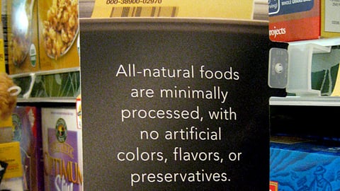 Publix All-Natural Brown Tag Shelf Sign