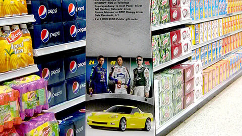 Publix PepsiCo NASCAR Sweeps Standee