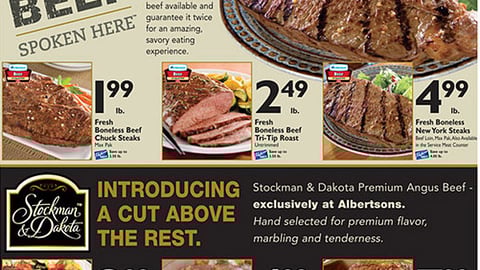 Albertsons 'Beef Spoken Here' Feature