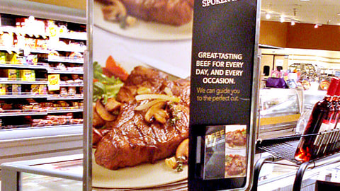 Jewel-Osco 'Beef Spoken Here' Stanchion