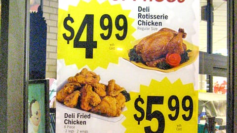 Kroger 'New Lower Prices' Meat Poster