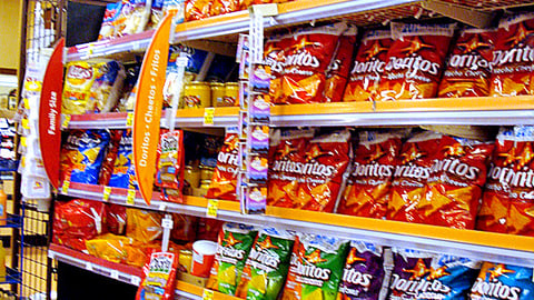Kroger 'Family Size' Chips Display