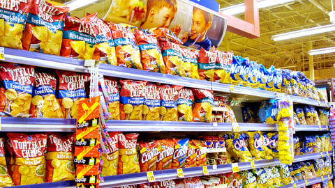 Kroger Private-Label Chips Display