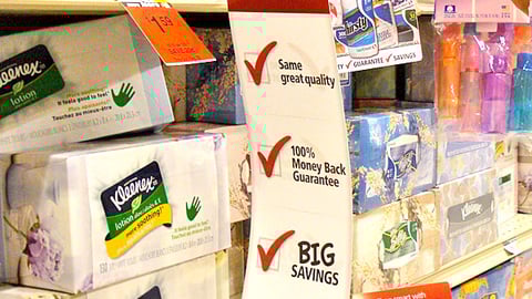 Safeway Brand Shelf Signs