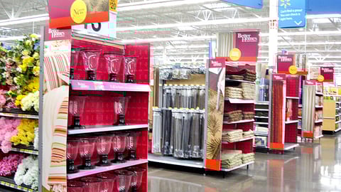 Walmart Better Homes and Gardens Endcaps