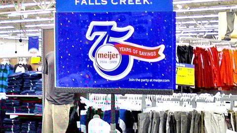 Meijer '75 Years of Savings' Apparel Header