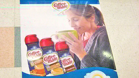 Coffee-mate Kroger Dairy Month Floor Cling