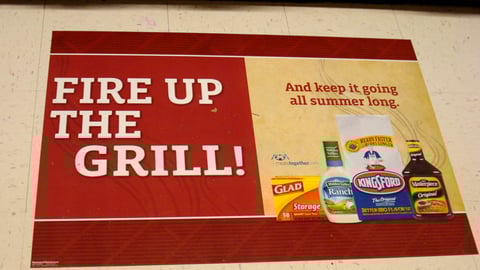 Clorox 'Fire Up the Grill' Floor Cling