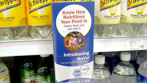 Meijer NuVal Brochure Shelf Dispenser