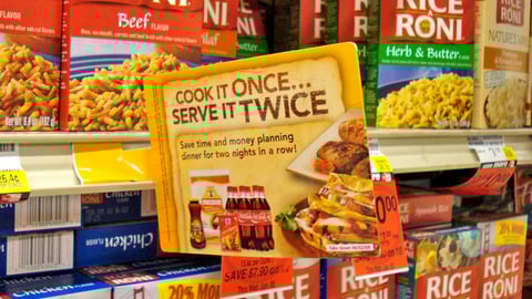 Safeway 'Cook It Once' Shelf Sign