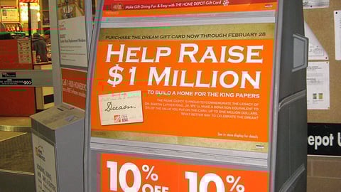 The Home Depot Promotional Stanchion