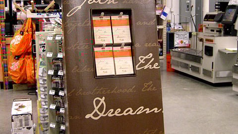 The Home Depot 'Dream' Gift Card Floorstand