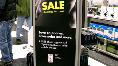 Best Buy Mobile Sale Sign