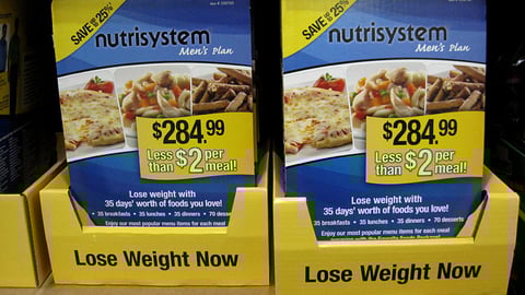 NutriSystem Blister Card Shelf Tray