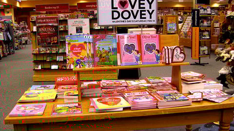 Borders Valentine's Day Table Display