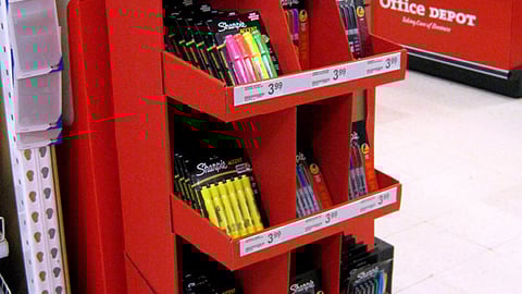 Sharpie Office Depot 'Work Smarter' Quarter-Pallet Display