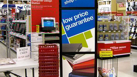 Office Depot 'Work Smarter' Stanchion