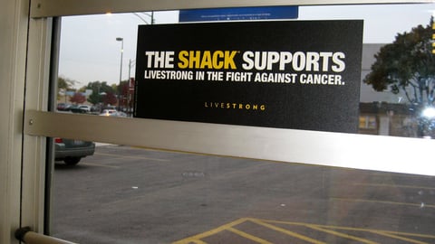 RadioShack Livestrong Window Cling