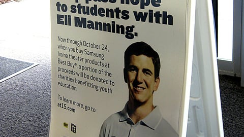 Samsung Best Buy  'Four Seasons of Hope' A-Board